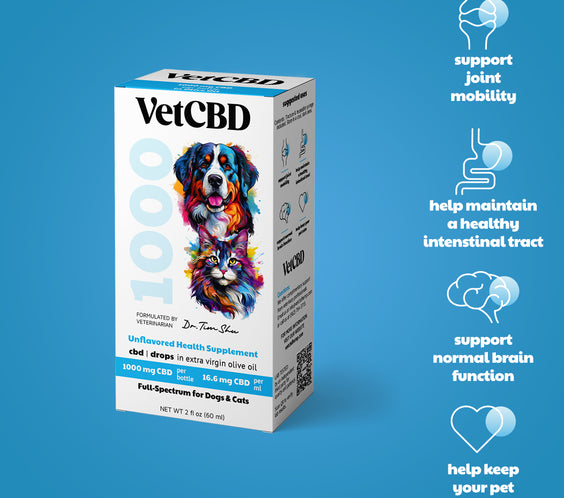 Full-Spectrum CBD Tincture for Dogs & Cats