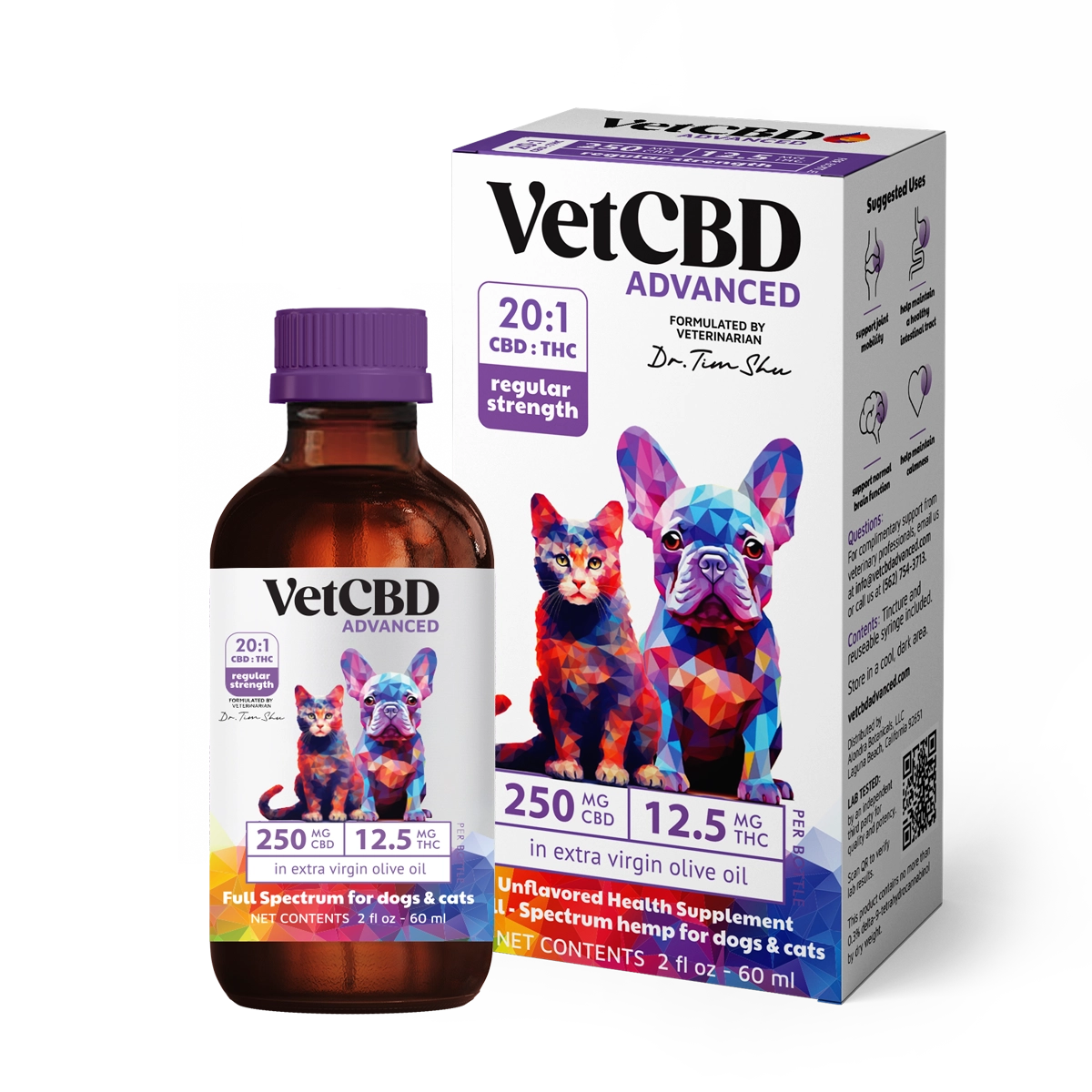 VetCBD Advanced CBD:THC Tinctures