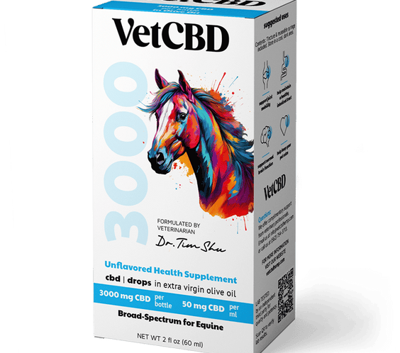 Broad-Spectrum 3000mg CBD Tincture for Equine