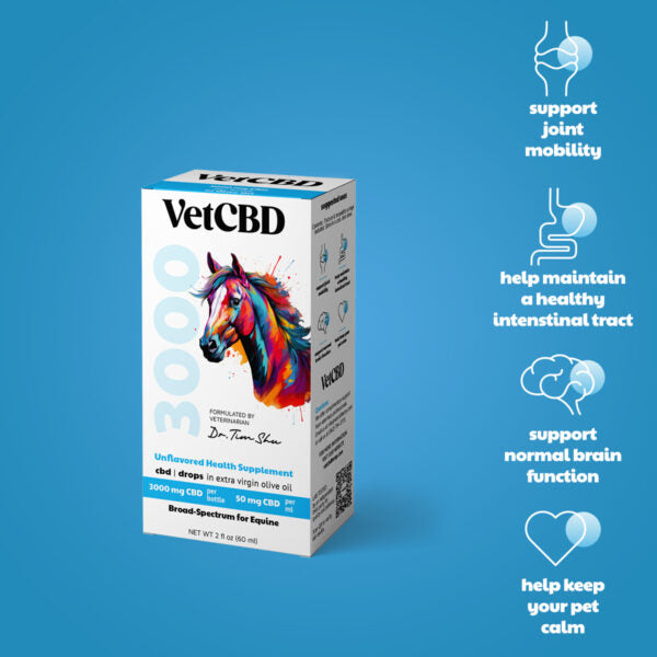 Broad-Spectrum 3000mg CBD Tincture for Equine