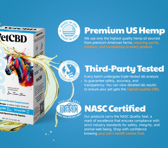 Broad-Spectrum 3000mg CBD Tincture for Equine