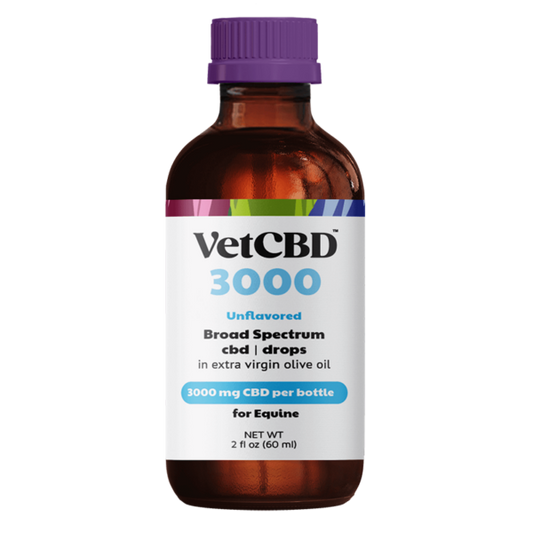 Broad-Spectrum 3000mg CBD Tincture for Equine