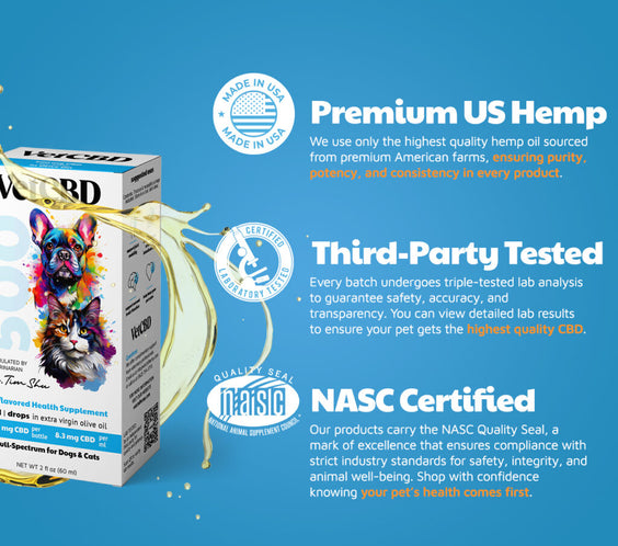 Full-Spectrum CBD Tincture for Dogs & Cats