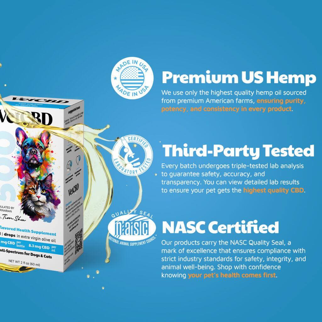 Full-Spectrum CBD Tincture for Dogs & Cats